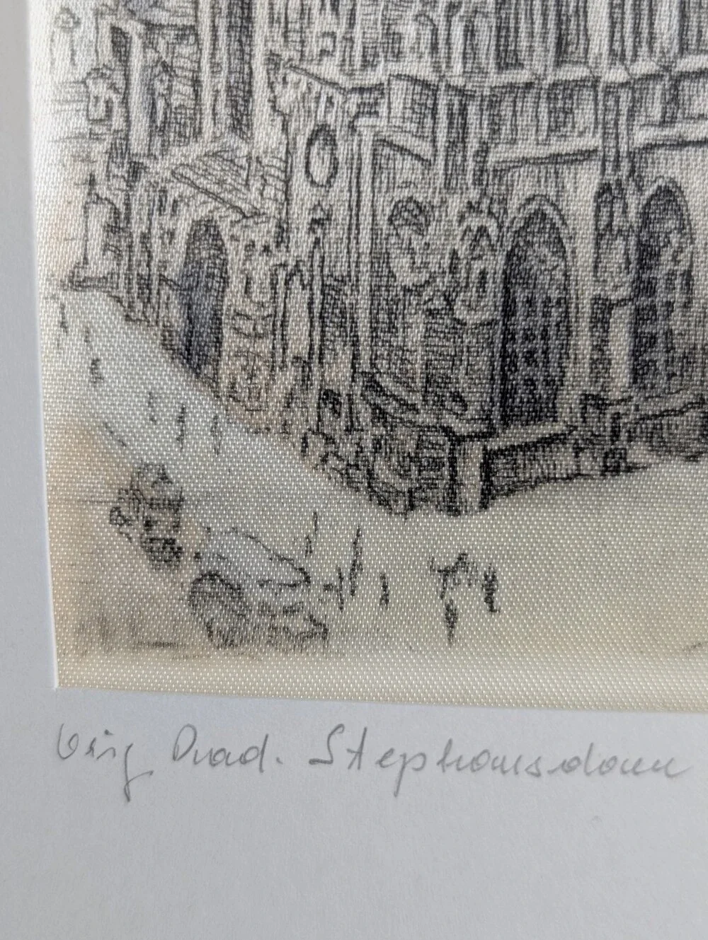 Hans Leisch, Signed Silk Etching of St. Stephen's Cathedral